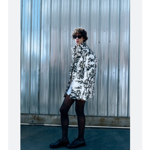 Zara printed quilted jacket - Picture 15 of 17